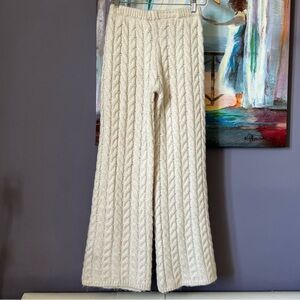 ZARA Girls 13-14 CABLE Knit pants Alpaca